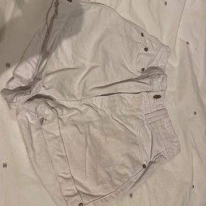 Zara white denim shorts